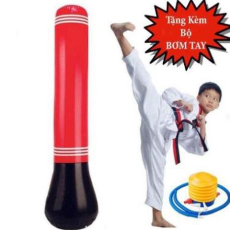 Trụ đấm đá Boxing 1.6m bơm hơi_ (TẶNG KÈM BƠM)