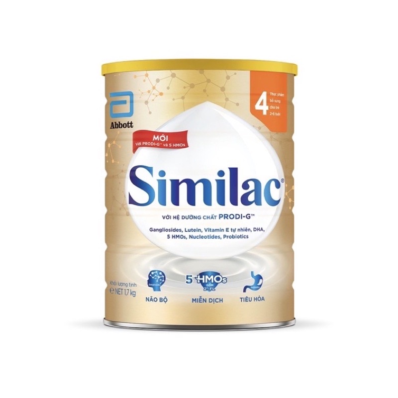 Sữa Bột Similac IQ Plus HMO số 4 1700g (Mẫu mới 5G)