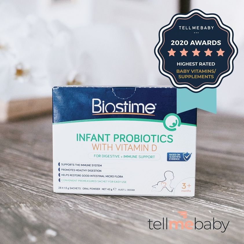 Quà tặng Biostime Infant Probiotics with vitamin D gói 1,5gx28 cho trẻ từ 3 tháng