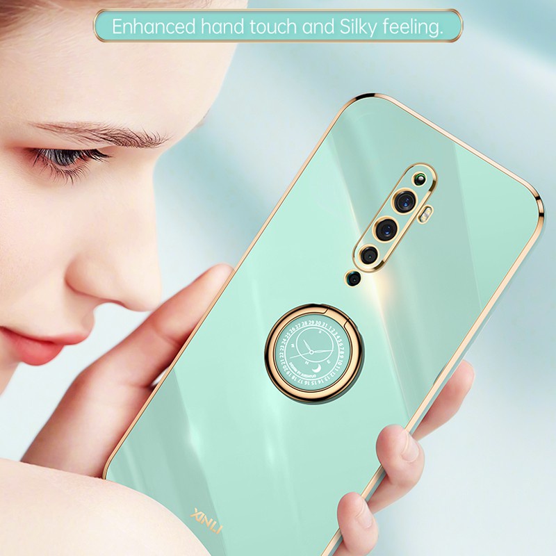Ốp Điện Thoại Koosuk Mỏng Cạnh Thẳng Chất Liệu Mạ Mềm Mịn Bảo Vệ Toàn Diện Máy Ảnh Cho OPPO Reno 2F 2Z 2 4Z