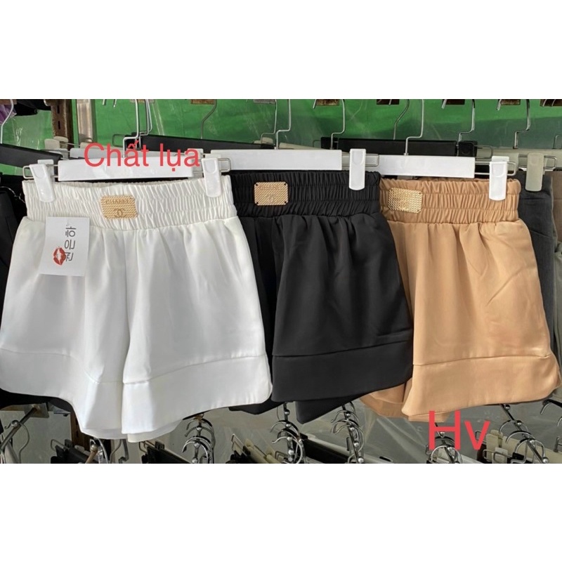 Quần short cạp chun logo hàng việt