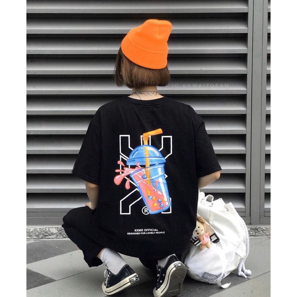 Áo thun couple in hình trà sữa | BigBuy360 - bigbuy360.vn