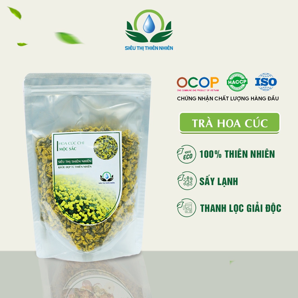 Trà Hoa Cúc Nụ Sấy Khô SIÊU THỊ THIÊN NHIÊN, Giảm Đau Đầu, Hỗ Trợ Chứng Mất Ngủ, Thanh Nhiệt