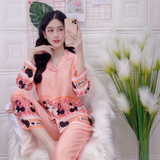 ĐỒ BỘ LỤA SATIN CHÂN MICKEY