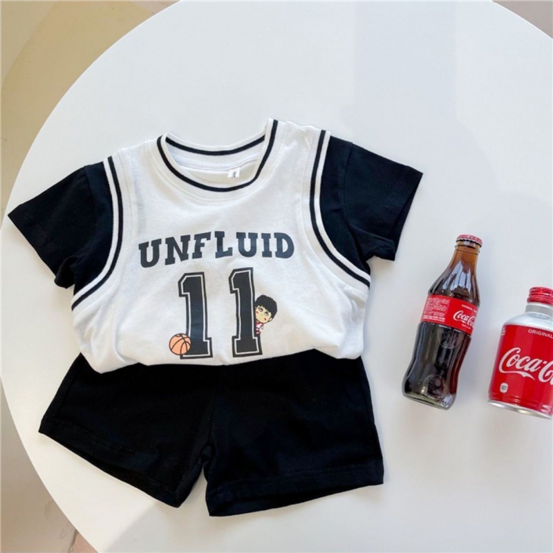 Bộ nỉ trẻ em cotton chất mềm loại 1 hàng nhập 2022