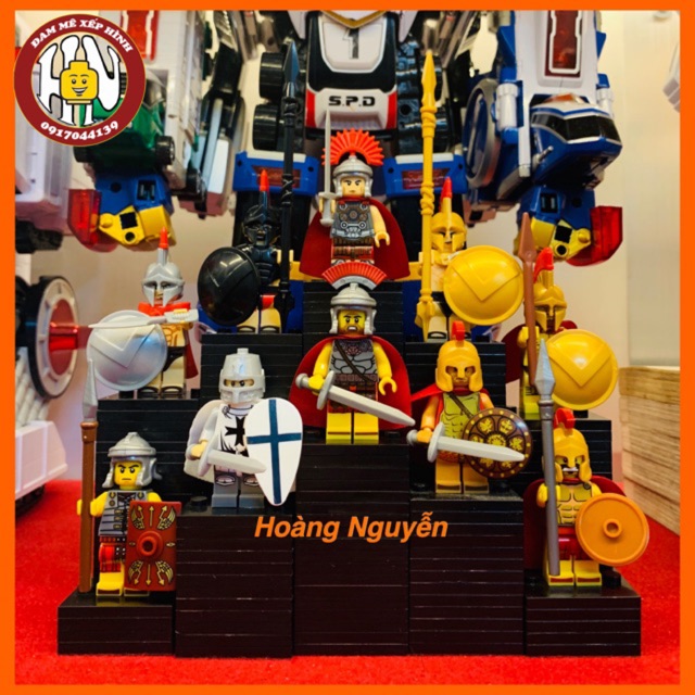 Đồ chơi xếp hình - Minifigure trung cổ - Lính La Mã - Spatar - Hy Lạp - Hàng cao cấp - Ảnh shop ( nonlego ) !