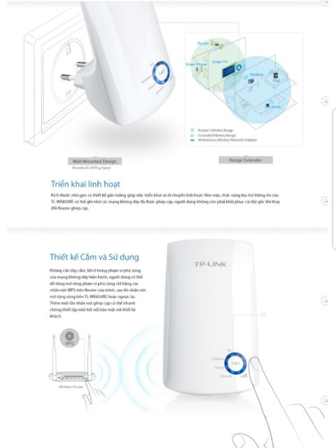 Bộ Mở Rộng Sóng Wifi  TP-Link TL-WA850RE