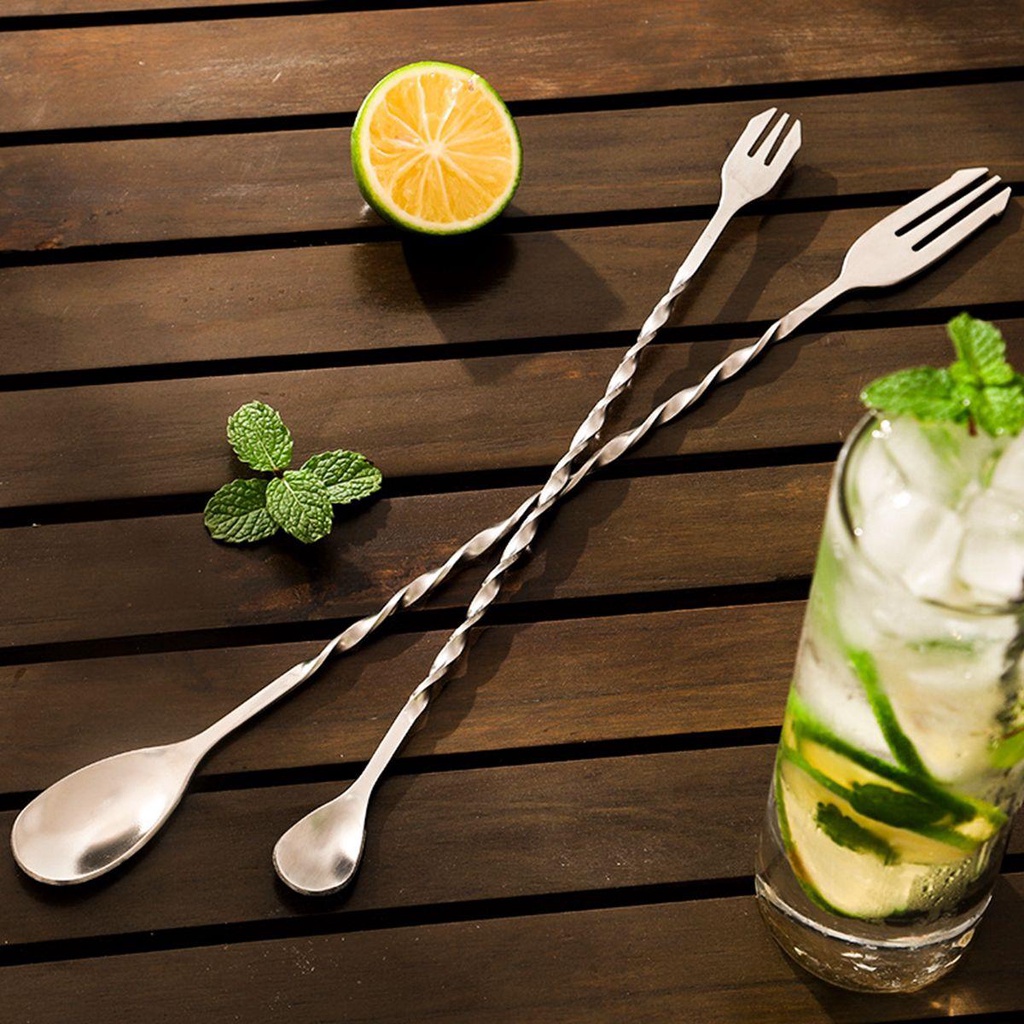 YIYU Muỗng Uống Trà Và Cà Phê Thiết Kế Hai Đầu Tiện Dụng