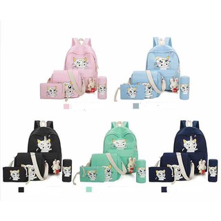 Set balo túi đeo chéo hộp bút BL3