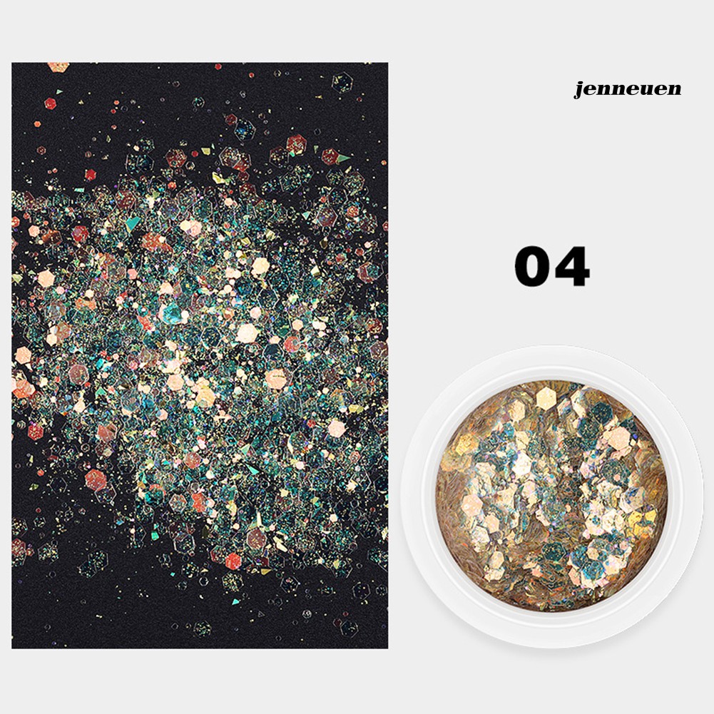 Phấn ánh nhũ kim tuyến dùng trang trí móng tay 3D phong cách nghệ thuật