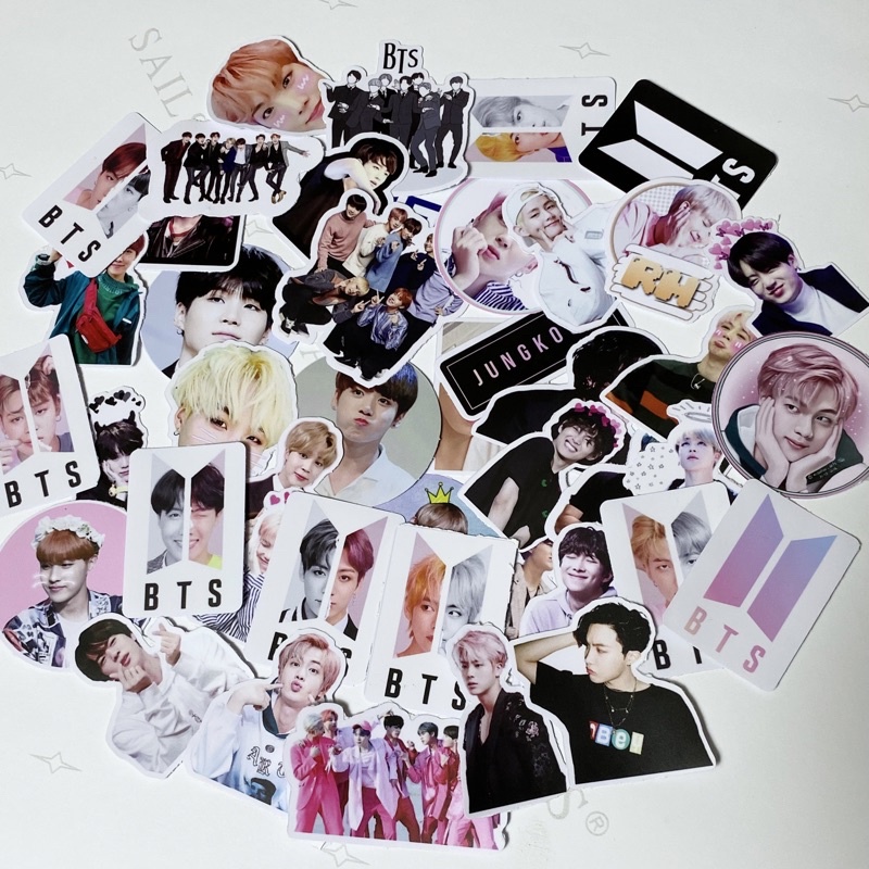 Hình dán, sticker BTS 45 hình chống nước dán đủ thứ