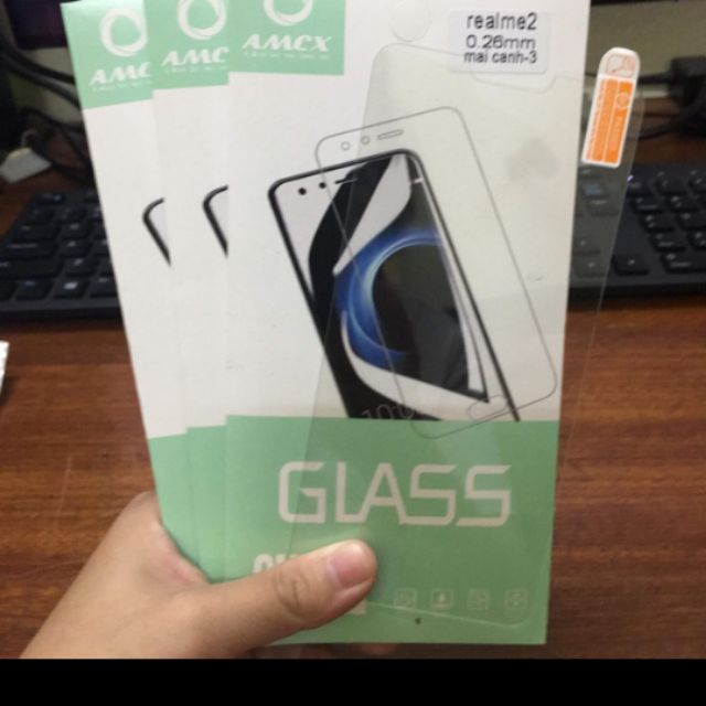 Combo bộ 3 kính cho Oppo Realme 2