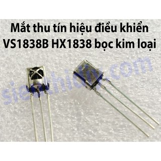 Mắt nhận tín hiệu điều khiển hồng ngoại VS1838B HX1838 bọc kim loại chống nhiễu