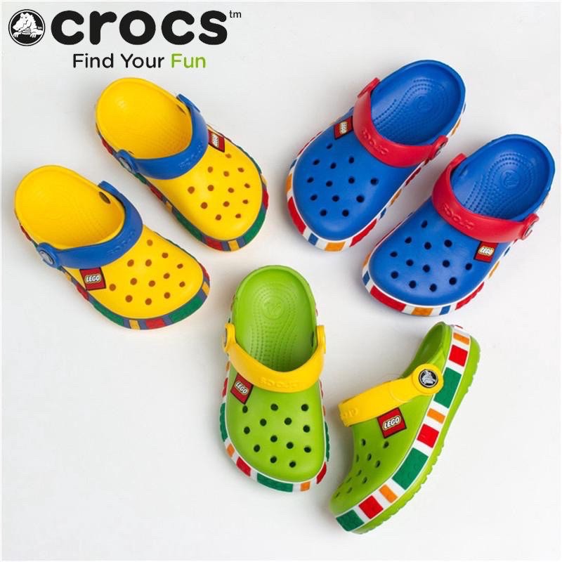 Dép sục bé trai bé gái dư xịn sz 23-36 crocs lego bền đẹp cho bé