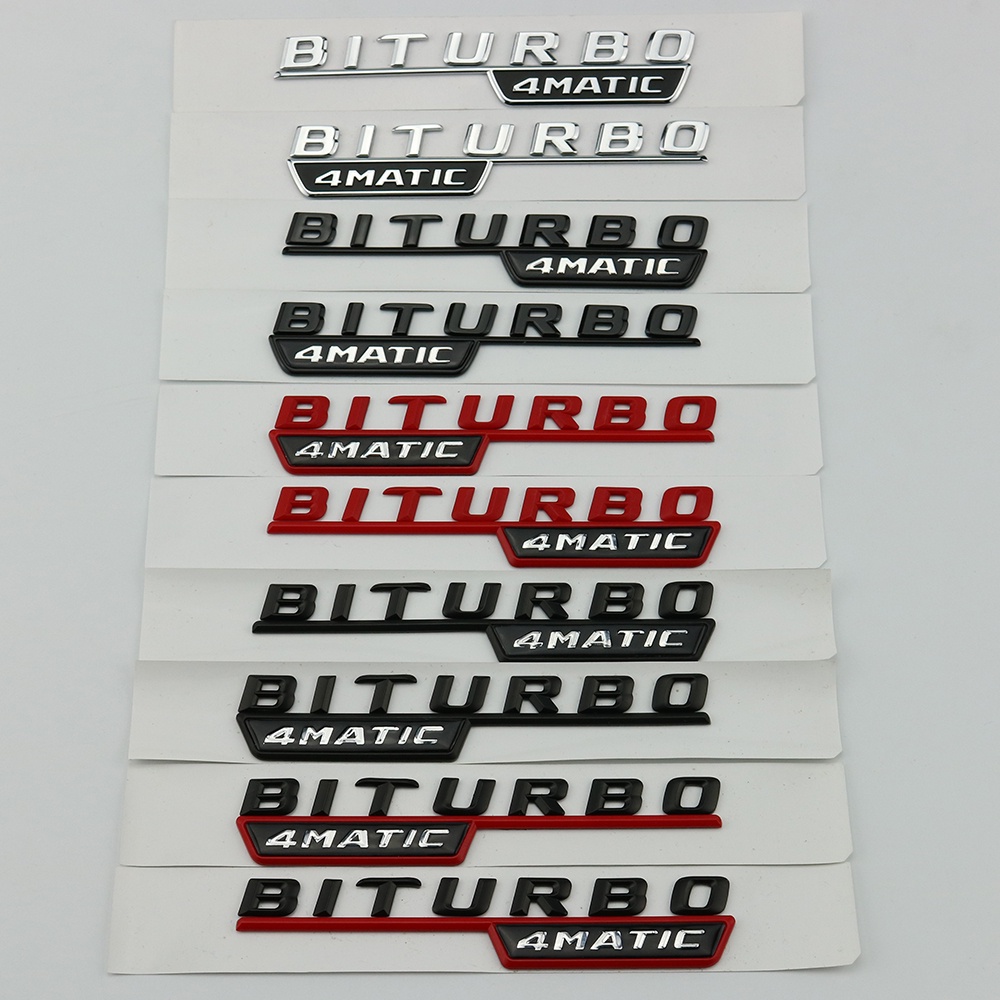 Sticker logo Dán Trang Trí Thân Xe Hơi benz amg turbo 4matic Bit turbo 4matic + fender
