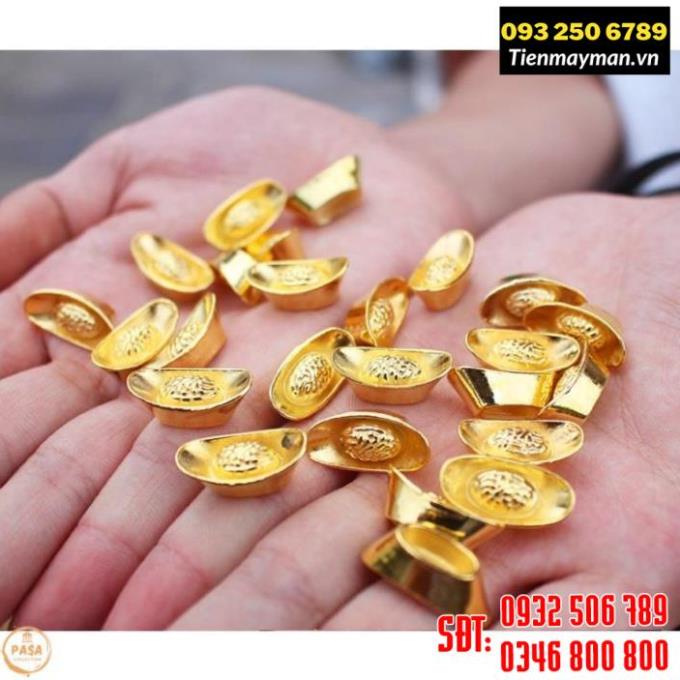 Combo 3 Thỏi vàng Thần Tài KIM NGUYÊN BẢO cỡ 2.8cm , phong thủy hút tài nạp lộc, giàu sang, no đủ...