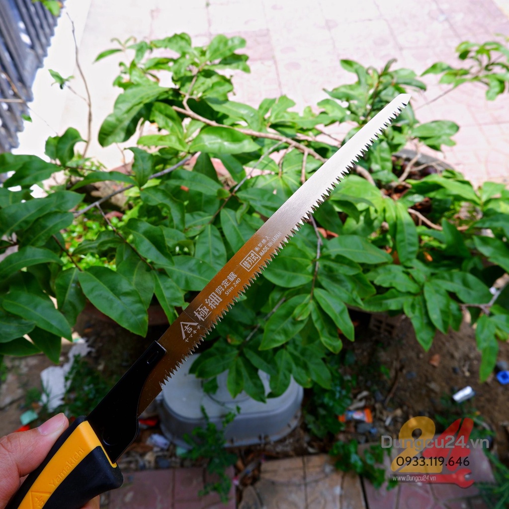 Cưa tay Nhật cắt cành làm vườn Yamakichi cưa ngách 240mm SE-8251