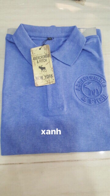 Áo thun nam cổ bẻ logo dập nổi