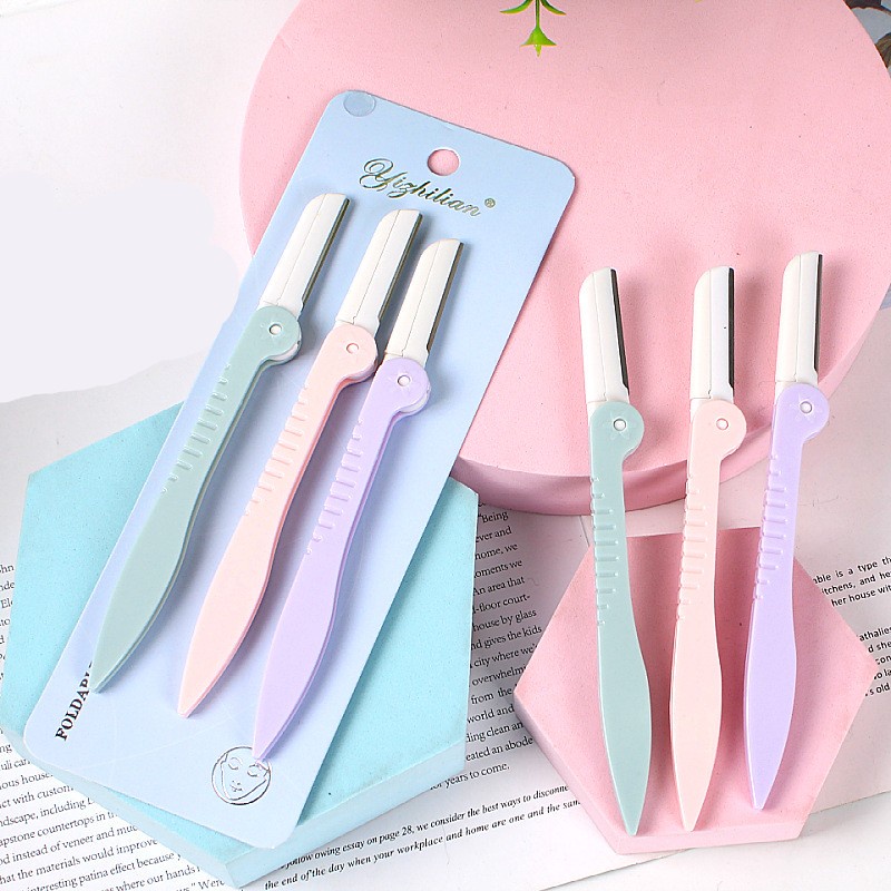 Bộ 3 Dụng Cụ Cắt Tỉa Lông Mày / Tỉa Lông Mày / Tạo Hình Lông Mày / Cánh Tay Đa Năng Dành Cho Nữ