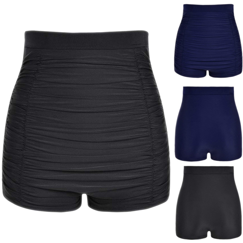 Quần Bơi Ngắn Lưng Cao Size Lớn Thời Trang Cho Nữ