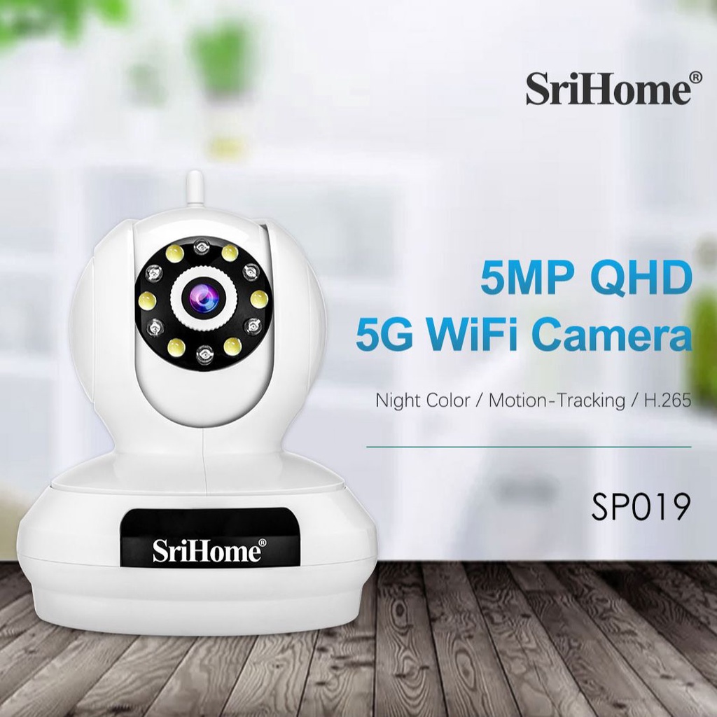 Camera wifi 5 Megapixel Srihome Siêu Nét Mượt SP019