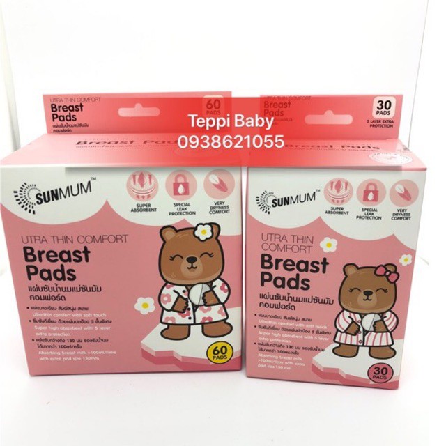 Thấm Sữa Sunmum 30-60-120 pcs