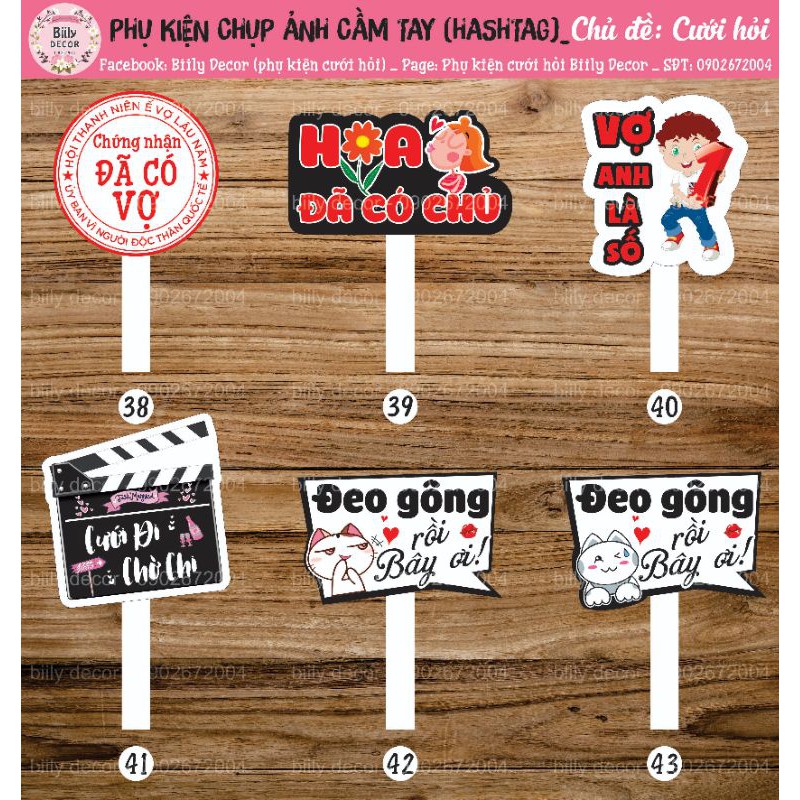 Phụ kiện chụp ảnh cầm tay chủ đề cưới 3