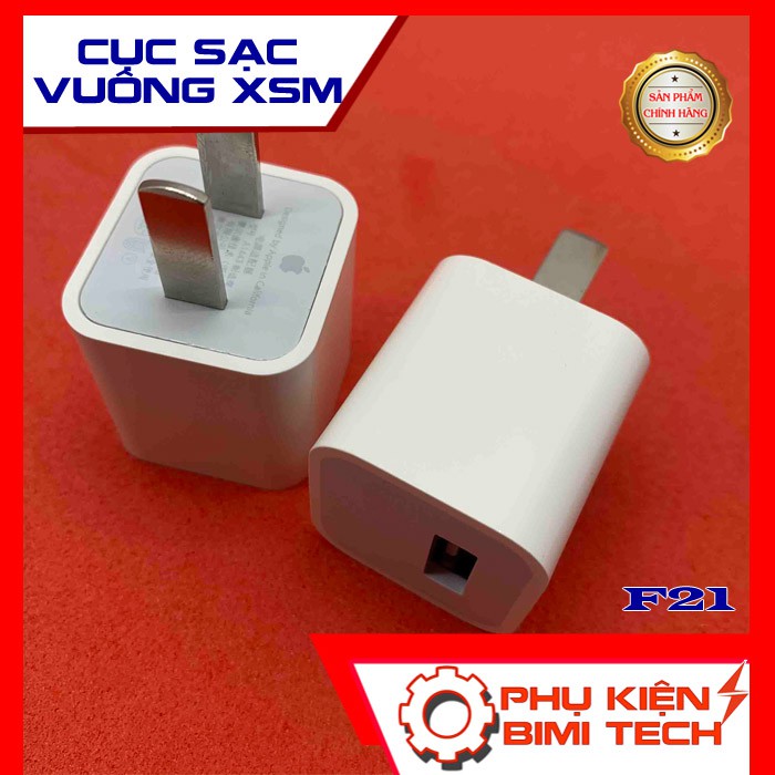 Cục sạc vuông IPhone XSM tương thích với IPhone 6/6plus, 7/7Plus, 8/8Plus, X, XS, XR, XSM