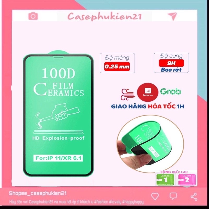 Kính Cường Lực Iphone 100D Dẻo Full 6/6Plus/6S/6Splus/7/7Plus/8/8Plus/X/Xr/Xs/11/12/Pro/Max/Plus/Promax