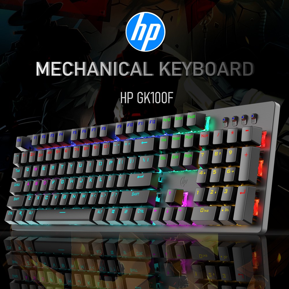 Phím cơ HP GK100F chuẩn xịn - Blue switch