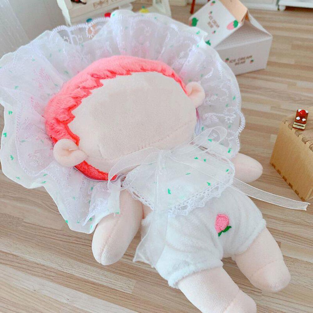 Nón Vành Phối Ren Xinh Xắn Dành Cho Búp Bê 20cm
