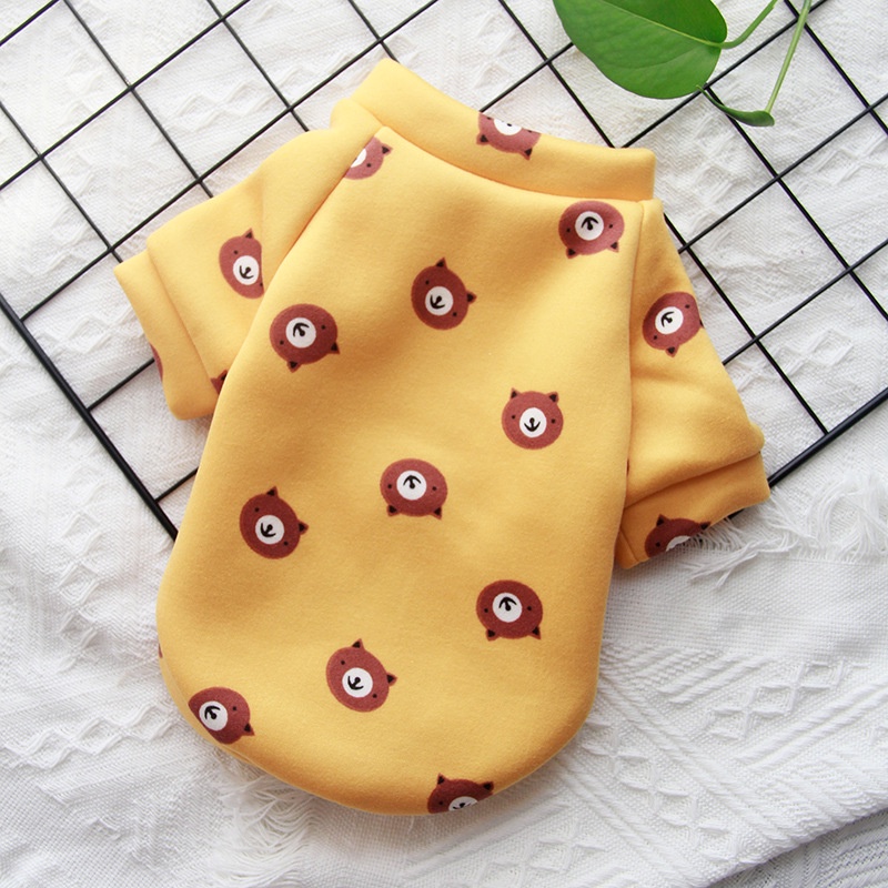 &lt;cutepethome&gt;Áo Nỉ In Hình Hoạt Hình Dễ Thương Cho Thú Cưng