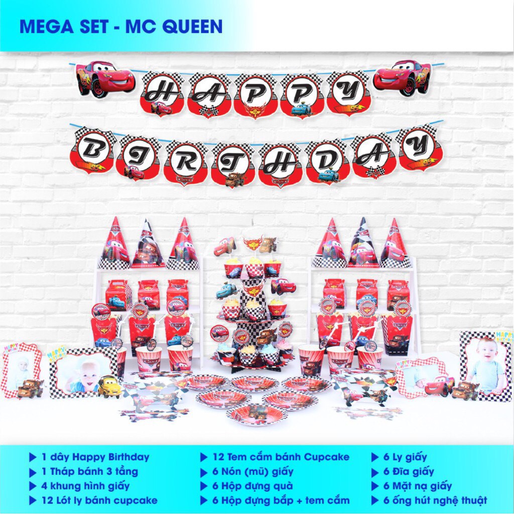 [RẺ VÔ ĐỊCH]Set sinh nhật MC QUEEN