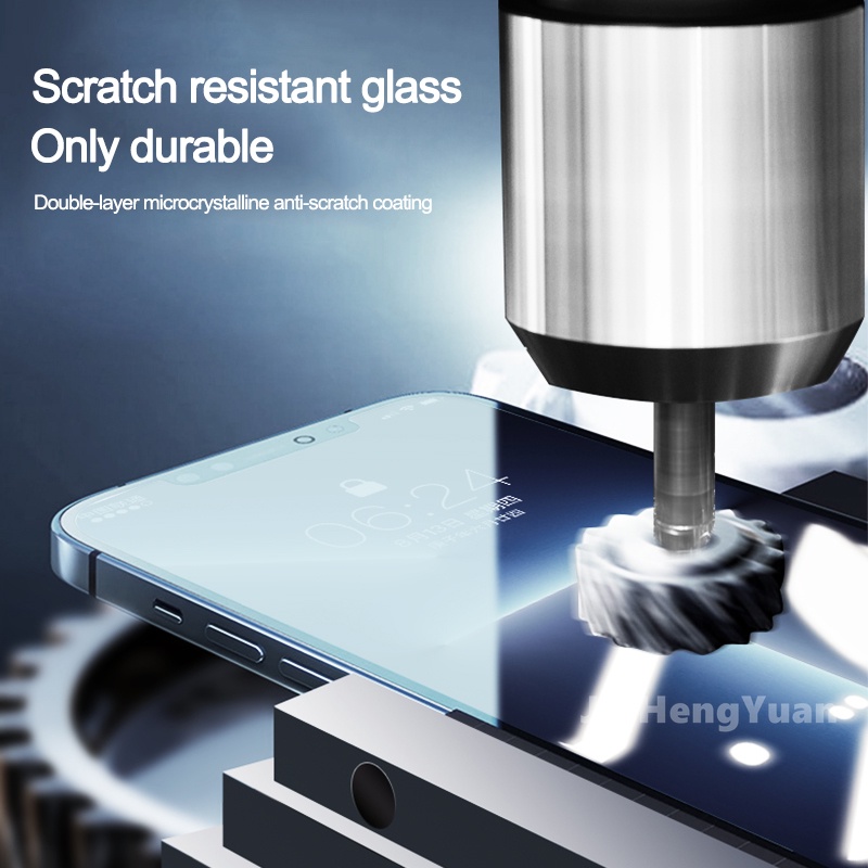 Bộ Kính Cường Lực HD Cài Nút Nhanh Tương Thích Với Màn Hình Phụ Trợ Cho Iphone 12 13 11 Pro MAX Mini 7 8 Plus X XS XR MAX