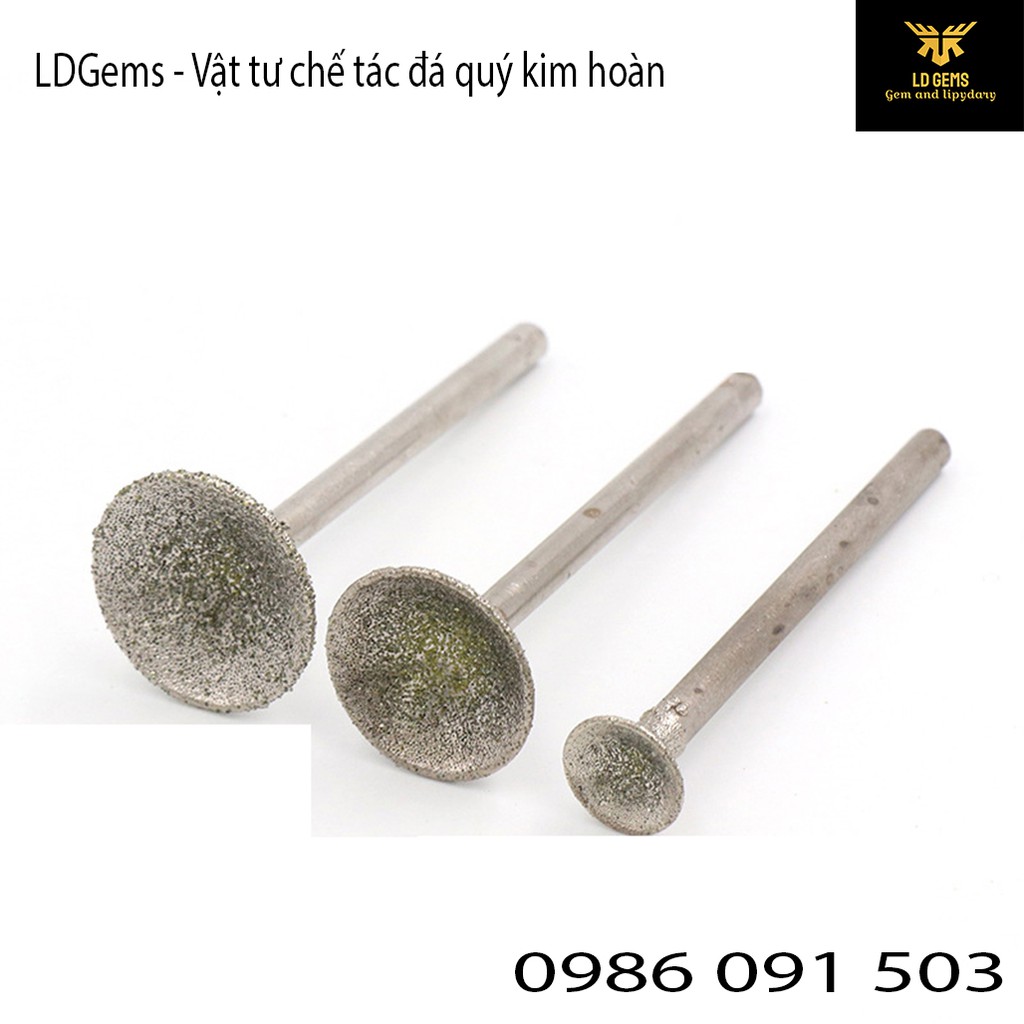 Mũi mài kim cương (MÃ H) Cốt 2.35mm  chuyên dụng mài, chạm, khắc tượng ngọc, đá quý, đá thô, đá cảnh