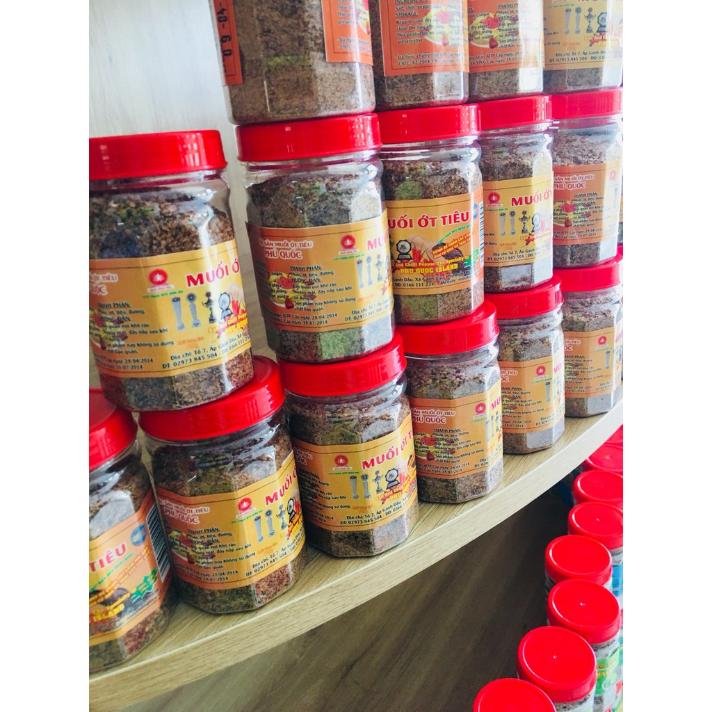 Muối ớt tiêu đặt sản Phú Quốc thơm ngon hủ 100gr