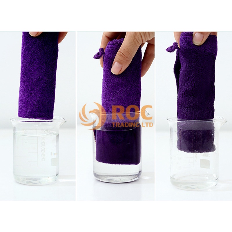 Combo 10 khăn đa năng siêu thấm hút không đổ lông, chất liệt Microfiber, Màu ngẫu nhiên