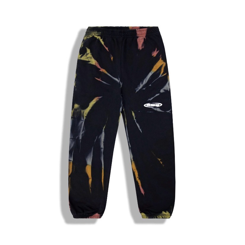 Quần unisex dài SWE REVERSE TIE DYE/ ĐEN cá tính