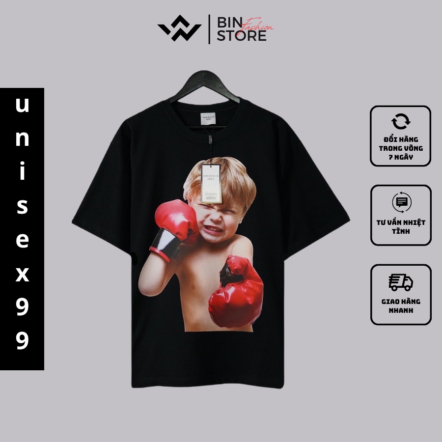 Áo thun tay lỡ , ao phông Boxing Boy chát liệu vải cotton 2 chiều co giãn thoáng mát.