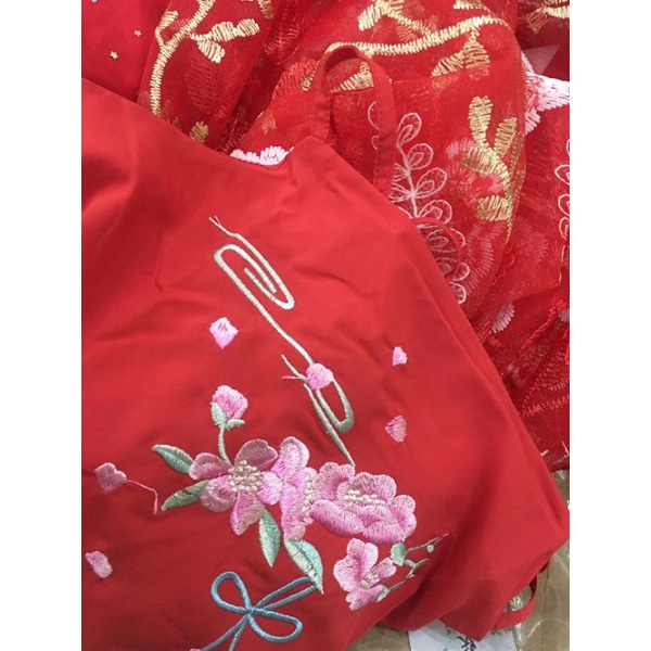 Hán phục cổ Trang Trung Quốc chiết eo 3 mảnh xoè 3m