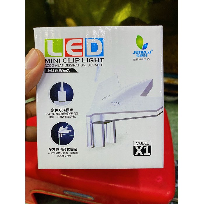 ĐÈN LED KẸP GÓC MINI BỂ CÁ CẢNH JENECA X1