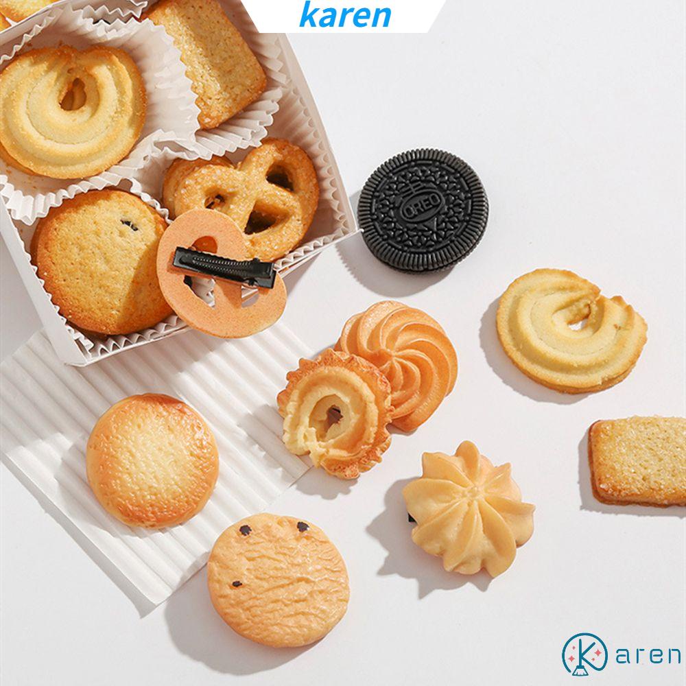 Dây Buộc Tóc Co Giãn Hình Bánh Quy Dễ Thương Sáng Tạo