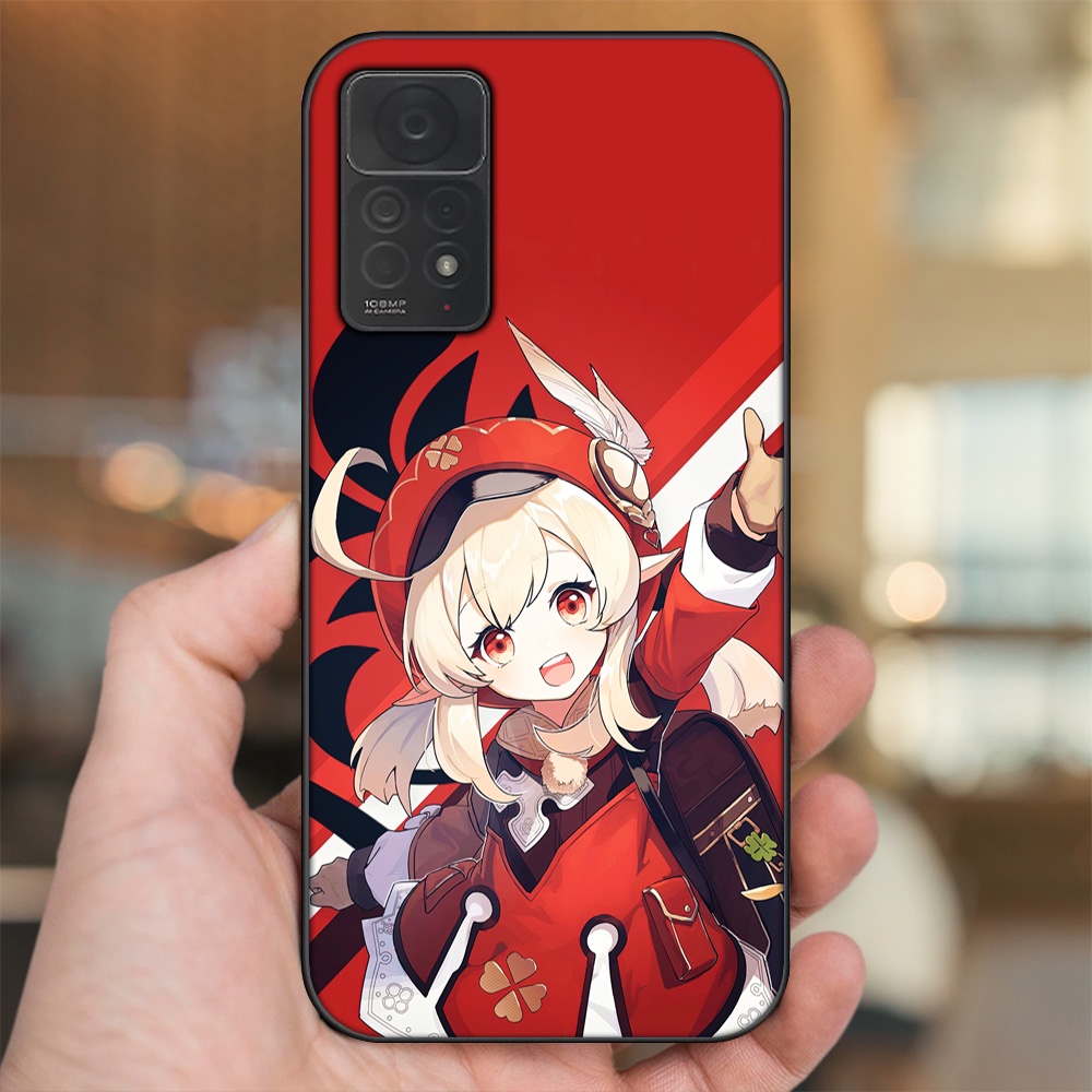 Ốp lưng Xiaomi Redmi Note 11 Pro 4G viền đen in hình Klee Genshin Impact