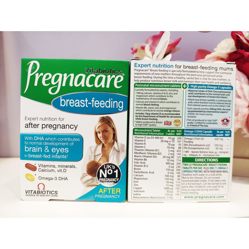 Vitamin tổng hợp Pregnacare Breast feeding Bú Anh