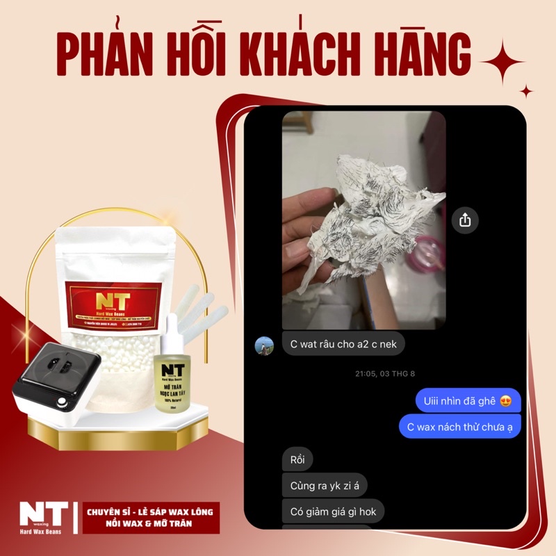 Sáp wax lông TRONG ÁNH TÍM hard wax beans nhập khẩu, tẩy lông vùng nách, tay, chân, bikini,...