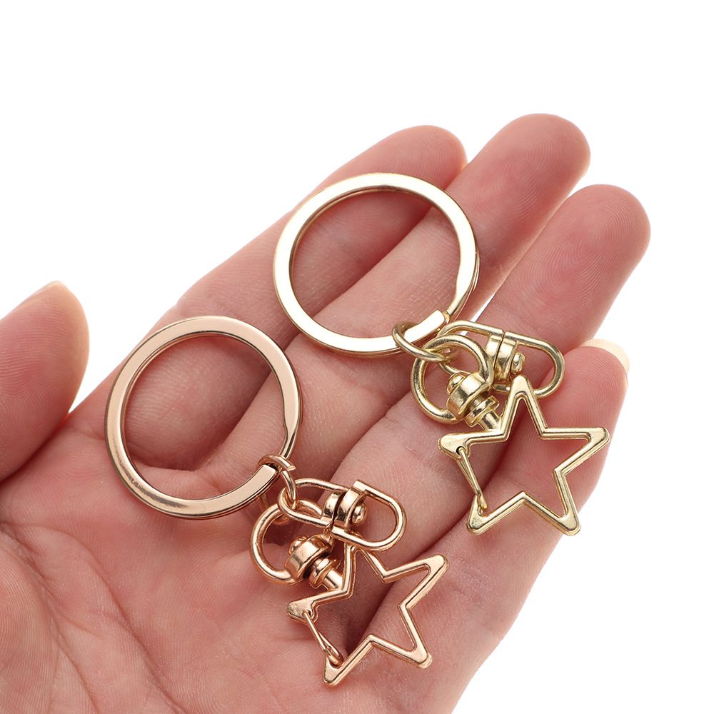 Set 5 Móc Khóa Càng Cua Bằng Kim Loại Dùng Làm Vòng cổ / Móc Khóa Diy Mới