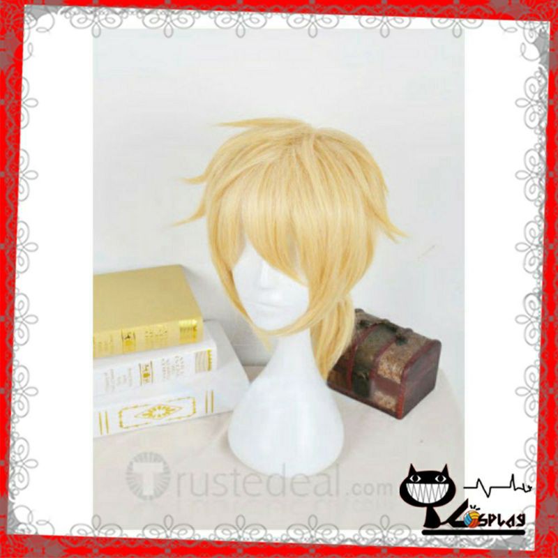 [Sẵn] Wig/tóc giả cosplay Kagamine Rin và Kagamine Len ver kid - Voicaloid màu vàng tại Miu Cosplay