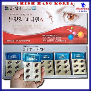 Viên bổ mắt hàn quốc, hộp 120 viên - Bổ sung Vitamin A cho mắt sáng khỏe