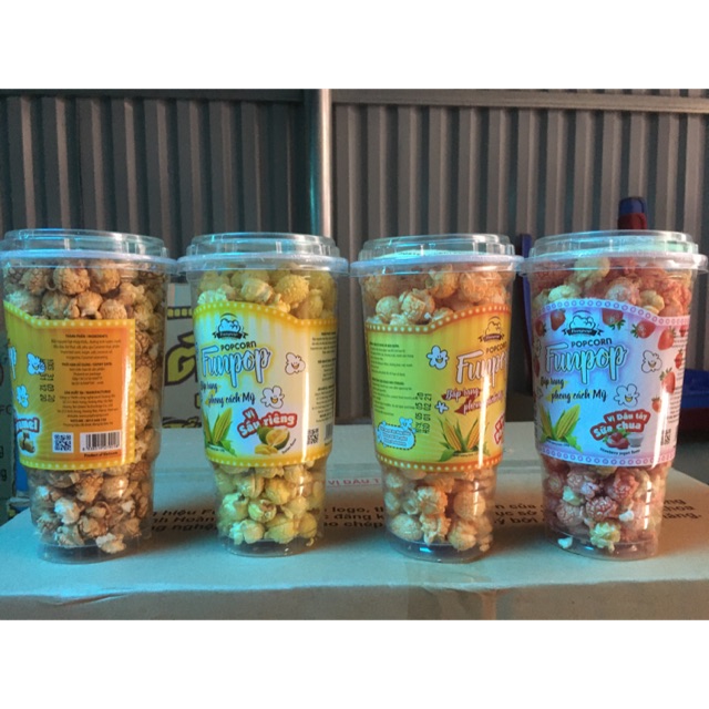 Bắp rang bơ Funpop 4 vị 120g hàng siêu ngon