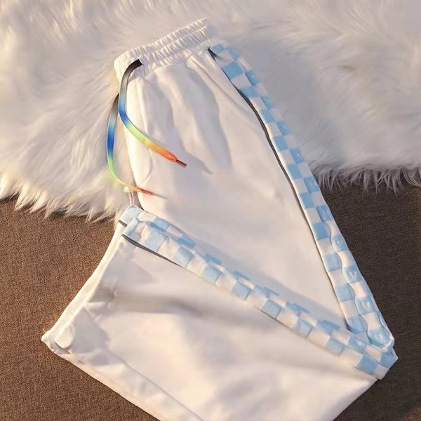 NRVP Quần Thể Thao Nữ Ống Rộng Phong Cách Đường Phố Hàn Quốc Mới